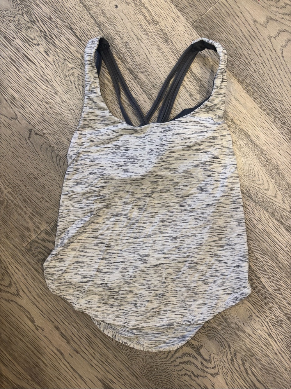 Lululemon Racerback Tank Top Gray Athletic Yoga Top Size 6